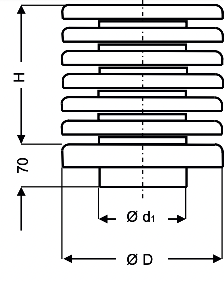 DKDR-160 - Stalen dakkap - gegalvaniseerd - Ø 160mm